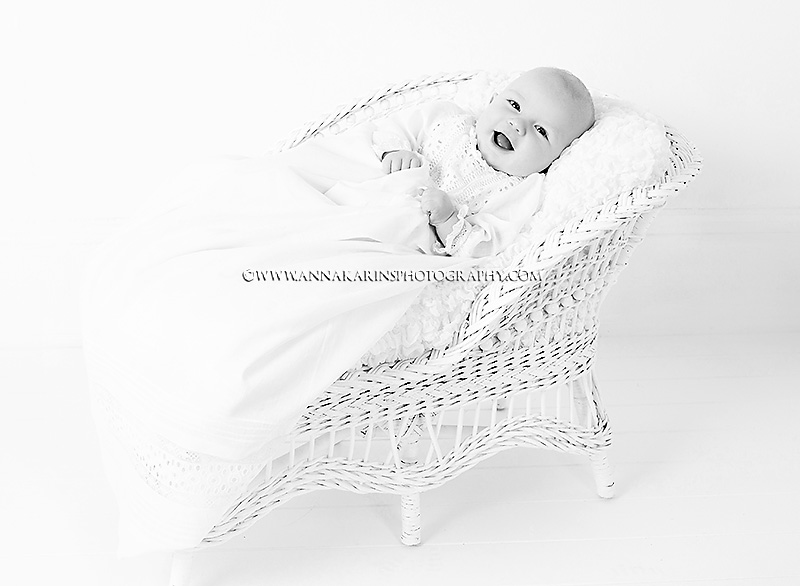 Christening gown, baby in his baptismal gown
